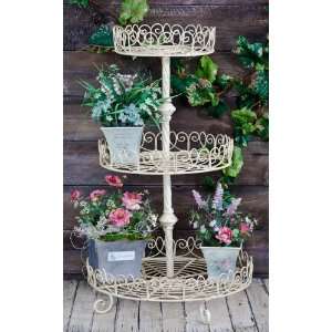  3 Tier Round Plant Stand 32 Tall