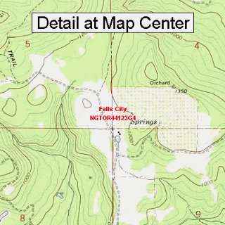 USGS Topographic Quadrangle Map   Falls City, Oregon (Folded 