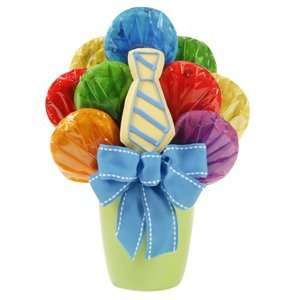 Dads Tie Cookie Bouquet Grocery & Gourmet Food