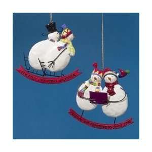 Club Pack of 12 Snowman Couple First Christmas Friendship Ornaments 4 