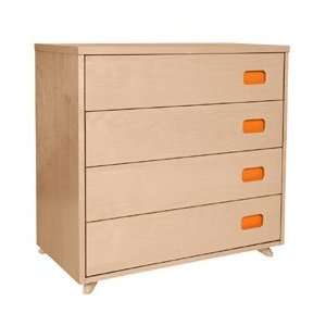  True Modern 4 Drawer Dresser in Orange