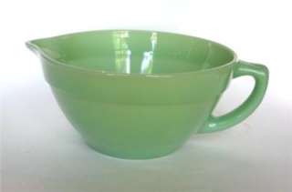   King Jadeite Jadite Glass Colonial Style Batter and Mixing Bowl  