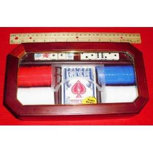  Bicycles Deluxe Wood Case Texas Holdem Set Sports 
