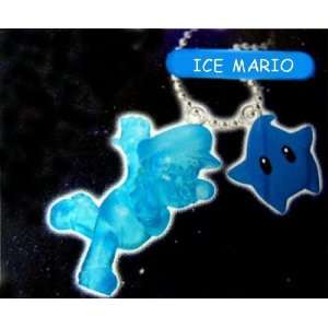  MARIO GALAXY Ice Mario Charm Keychain 