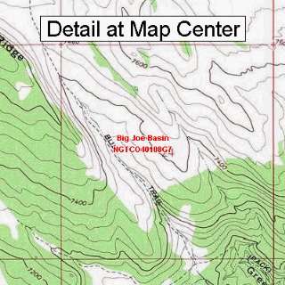  USGS Topographic Quadrangle Map   Big Joe Basin, Colorado 