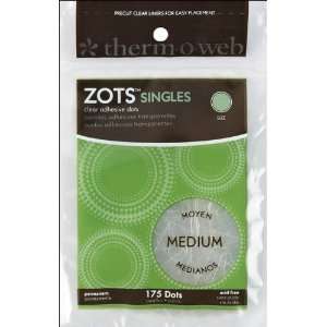  Zots Singles Clear Adhesive Dots Medium 3/8X1/64   624691 