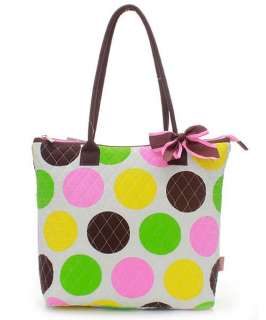 QUILTED SHOULDER BAG Shopping Diaper Beach Market Tote Thirty One 31 