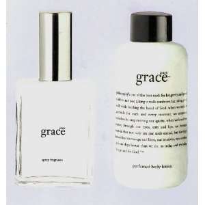   Philosophy Pure Grace Spray Fragrance and Perfumed Body Lotion Beauty
