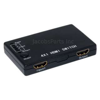Port HDMI Switch Splitter Selector w/ Remote for 1080P HDTV PS3 XBOX 