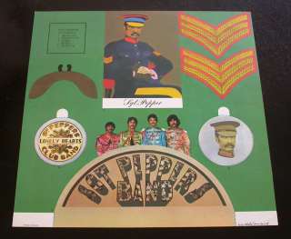Beatles Sgt. Pepper UK MONO Black & Yellow Parlophone PMC 7027 LP EX+ 