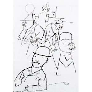   Made Oil Reproduction   George Grosz   24 x 34 inches   Dr. Billig