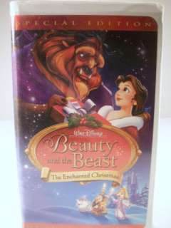 Disney Beauty and the Beast Enchanted Christmas VHS 786936174465 