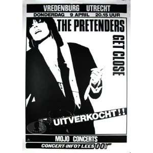  THE PRETENDERS 1987 GET CLOSE TOUR CONCERT POSTER 
