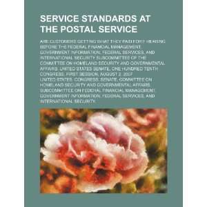  Service standards at the Postal Service are customers 