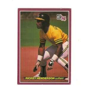  Rickey Henderson 1984 Donruss Baseball Action All Stars 