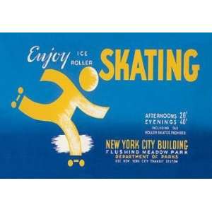  Exclusive By Buyenlarge Enjoy Ice or Roller Skating 20x30 