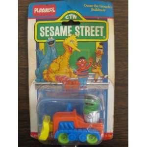 Sesame Street   Oscar The Grouchs Diecast Bulldozer by Playskool 1986 