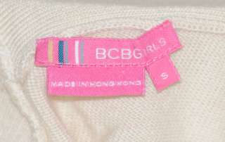 BCBGirls Knit Shirt Beige Off White Womens Size Small  