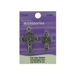  2 piece cross charms 2 styles   Pack of 24