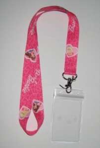 BARBIE Doll Lanyard & ID Holder Pouch Camera Strap Key Vacation Park 
