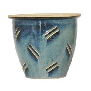  7 Diameter Ipoh Pot Stoneware Flower Pot   Ivan Grey 