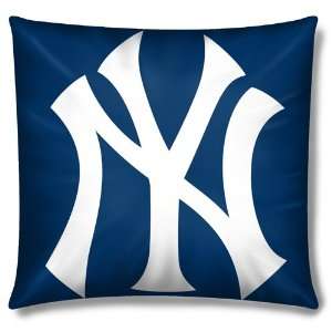  New York Yankees 16x16 Embroidered Plush Pillow Sports 