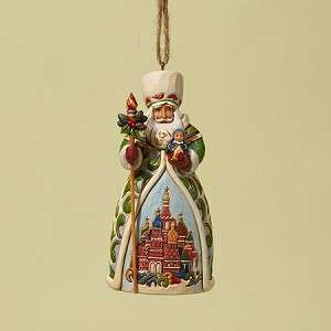 JIM SHORE Heartwood Creek Christmas Ornament   RUSSIAN Santa  