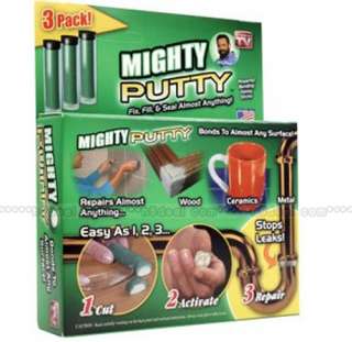 3Tube Mighty Putty Bonding Epoxy Fix Fill Seal Repair T  