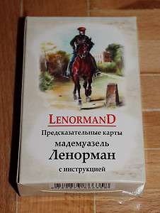 NEW Russian Madame Lenormand Big Tarot Deck + Manual Book 7x12cm 