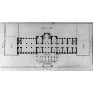    Floor plan of the Patent Office,Architecture