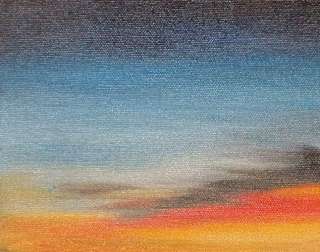 Original Oil Painting,Santa Barbara, CA Sunset Framed  