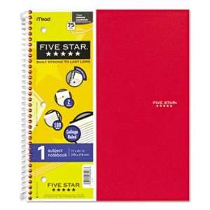 Five Star 06206   Wirebound Notebook, College Rule, 3 hole punch, Poly 