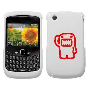  BLACKBERRY CURVE 8520 8530 9300 3G RED DOMO SALUTING ON A WHITE 