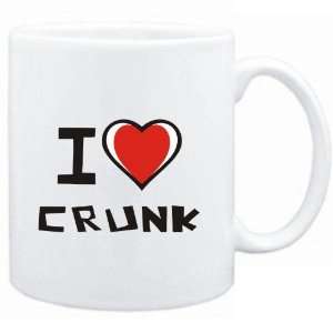 Mug White I love Crunk  Music 