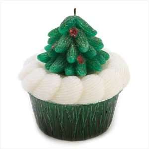 Xmas Tree Cupcake Scented Candle 