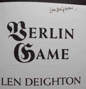 Len Deighton Berlin Mexico London  3 SIGNED 1st Edition hardcover 