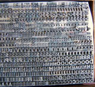 Metal Letterpress Type ATF 14pt Bernhard Gothic Extra Heavy D74 6 