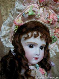A9T Andre Thuillier French Bebe Porcelain doll by Emily Hart dress 