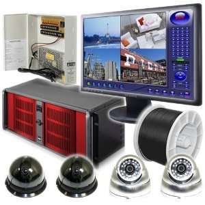   Software Compressed DVR Package/Surveillance System w/ 19 LCD Monitor