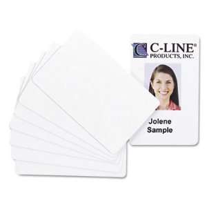  New PVC Video Grade ID Badge Card White 3 3/8 x 2 1 Case 