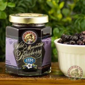 Wild Mountain Blueberry Jam (3  8oz Jars)  Grocery 