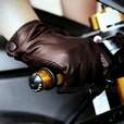 Mens GENUINE LAMBSKIN winter driving leather gloves  