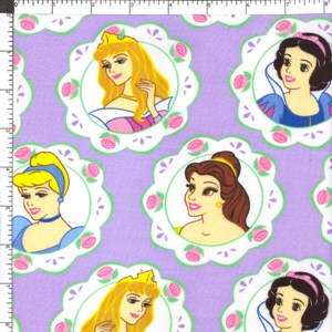 This print features the Disney Princesses. Their images are 
