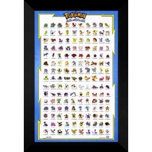  Pokemon The First Movie 27x40 FRAMED Movie Poster   A 