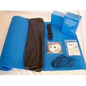   Exercise Mat Set with Strap Blindfolds DVD & Blocks