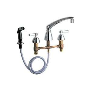   Deck Mounted 8 Centers Kitchen Faucet with Swing