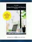 international edition softcover college writing skills with readings 