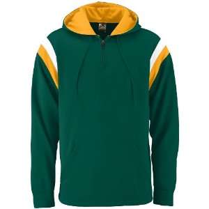  Custom Augusta Vortex Hooded Sweatshirt DARK GREEN/GOLD 