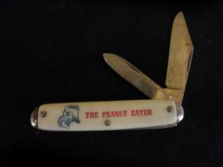 Vintage The Peanut Eater Pocket Knife Elephant Republican USA Jimmy 