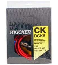 KICKER 09DCK8 8 GAUGE AMP INSTALLATION WIRING KIT DCK8  